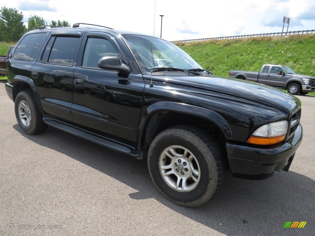 2003 Durango SLT 4x4 - Black / Dark Slate Gray photo #2