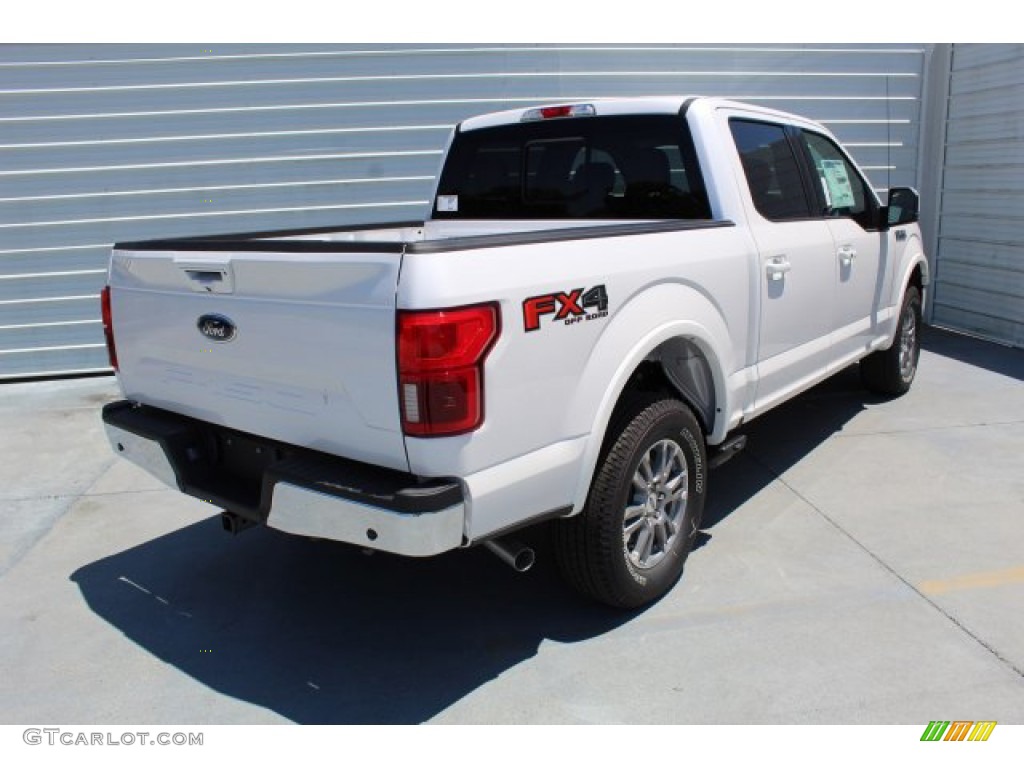 2019 F150 Lariat SuperCrew 4x4 - White Platinum / Light Camel photo #9