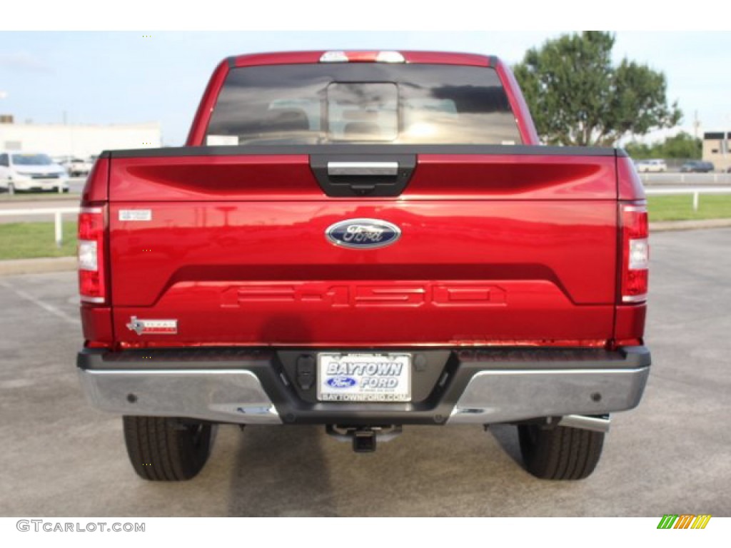 2019 F150 XLT SuperCrew 4x4 - Ruby Red / Earth Gray photo #7