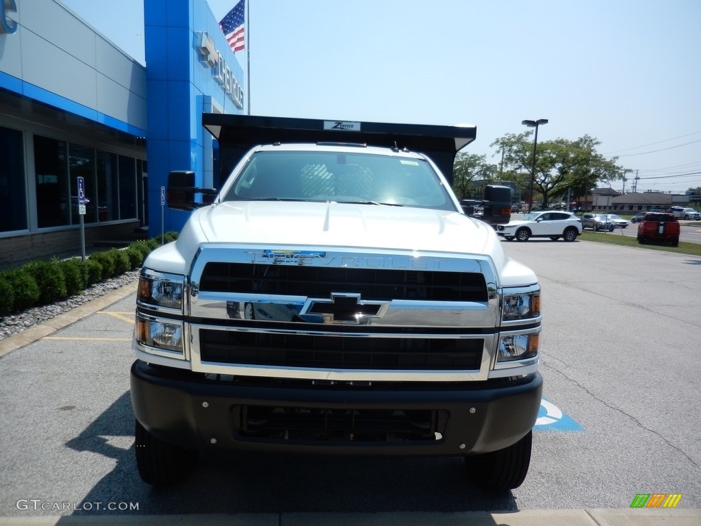 2019 Silverado 5500HD Work Truck Regular Cab Dump Truck - Summit White / Dark Ash/Jet Black photo #2