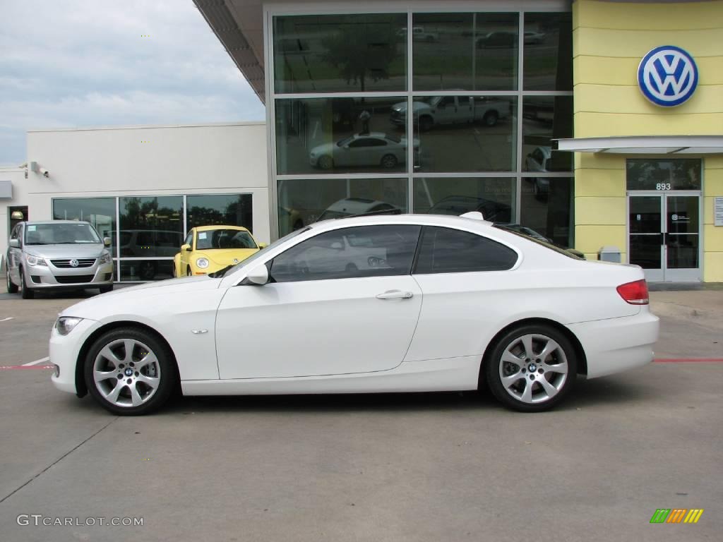 2008 3 Series 335i Coupe - Alpine White / Black photo #2