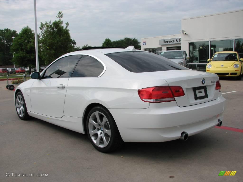 2008 3 Series 335i Coupe - Alpine White / Black photo #3