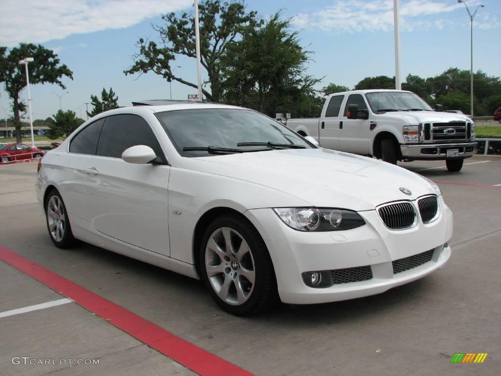 2008 3 Series 335i Coupe - Alpine White / Black photo #7