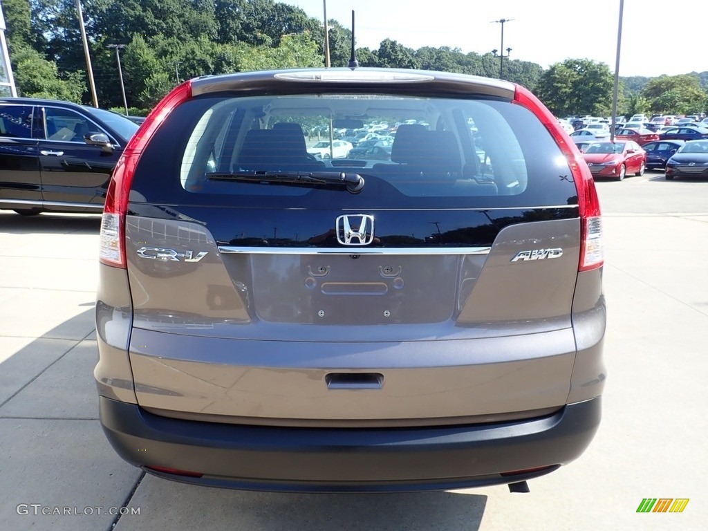 2013 CR-V LX AWD - Kona Coffee Metallic / Black photo #3