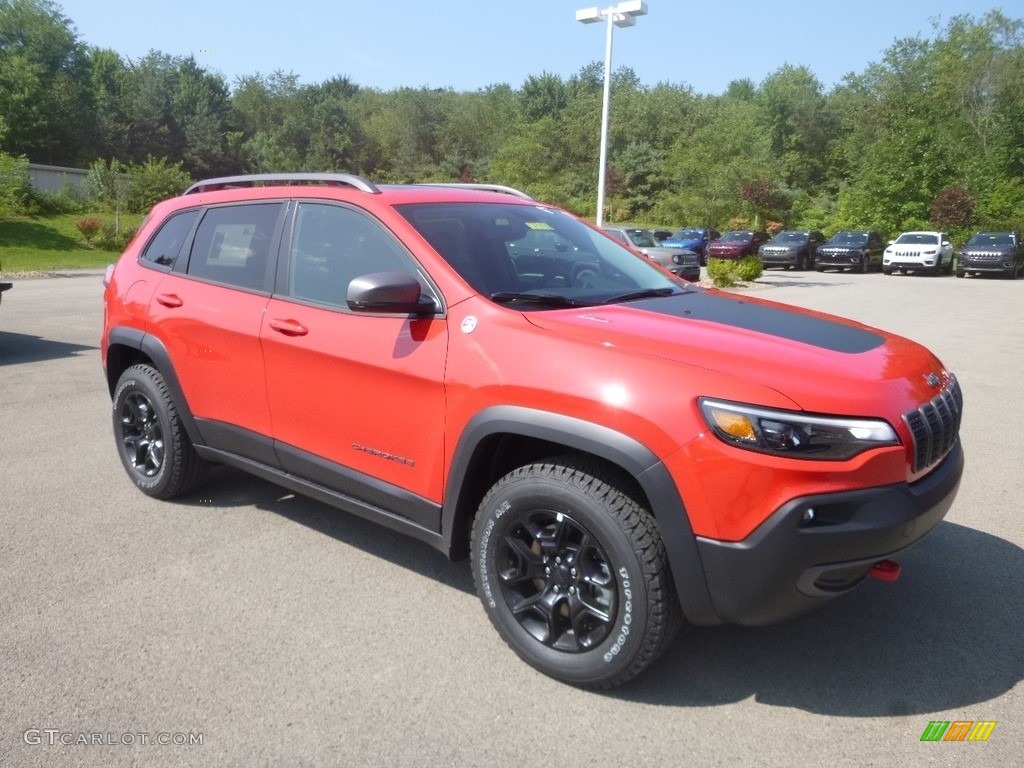 Firecracker Red 2019 Jeep Cherokee Trailhawk 4x4 Exterior Photo #134457163