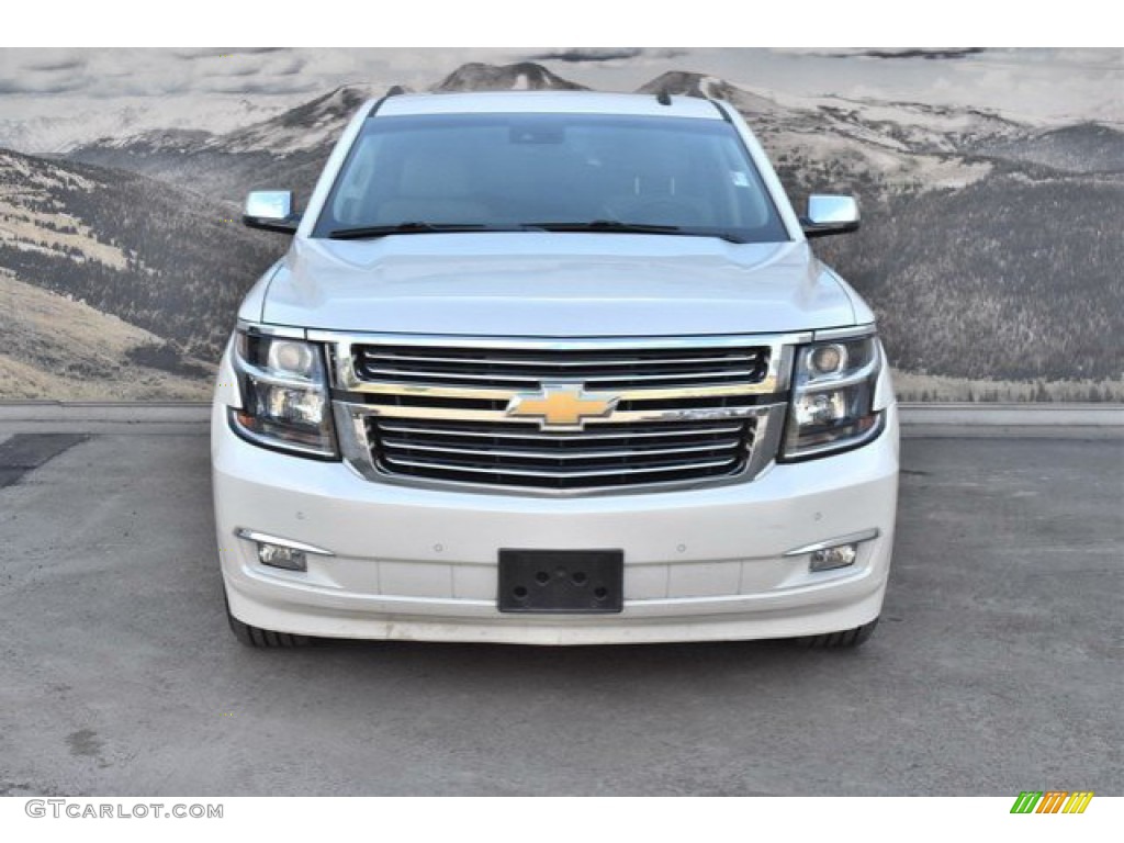 2015 Suburban LTZ 4WD - White Diamond Tricoat / Cocoa/Dune photo #4