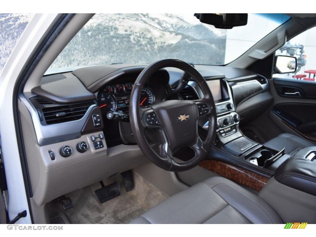 2015 Suburban LTZ 4WD - White Diamond Tricoat / Cocoa/Dune photo #10