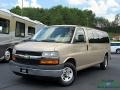 2011 Sandstone Metallic Chevrolet Express LT 3500 Extended Passenger Van  photo #1