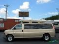 2011 Sandstone Metallic Chevrolet Express LT 3500 Extended Passenger Van  photo #2