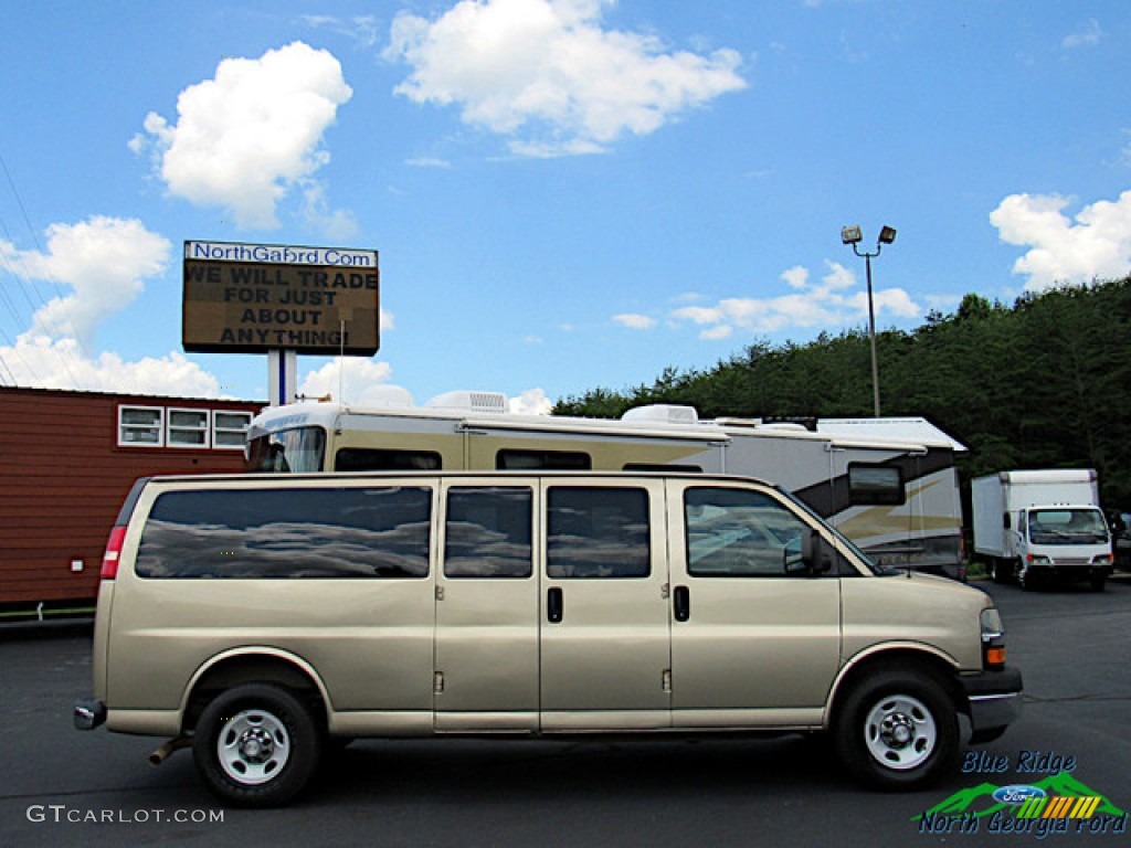 2011 Express LT 3500 Extended Passenger Van - Sandstone Metallic / Neutral photo #6