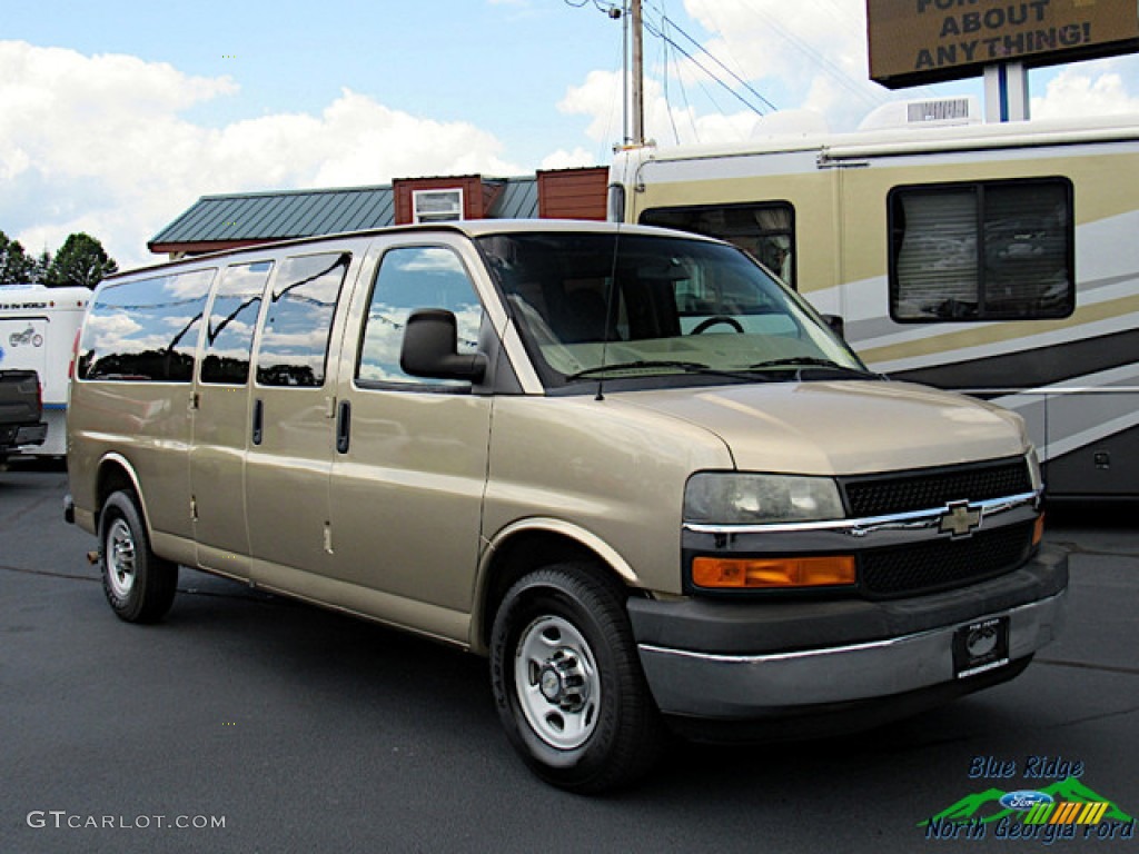 2011 Express LT 3500 Extended Passenger Van - Sandstone Metallic / Neutral photo #7