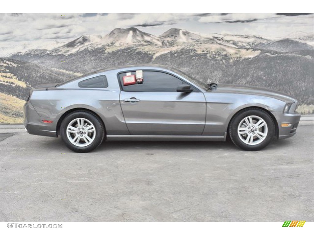 2014 Mustang V6 Premium Coupe - Sterling Gray / Charcoal Black photo #2