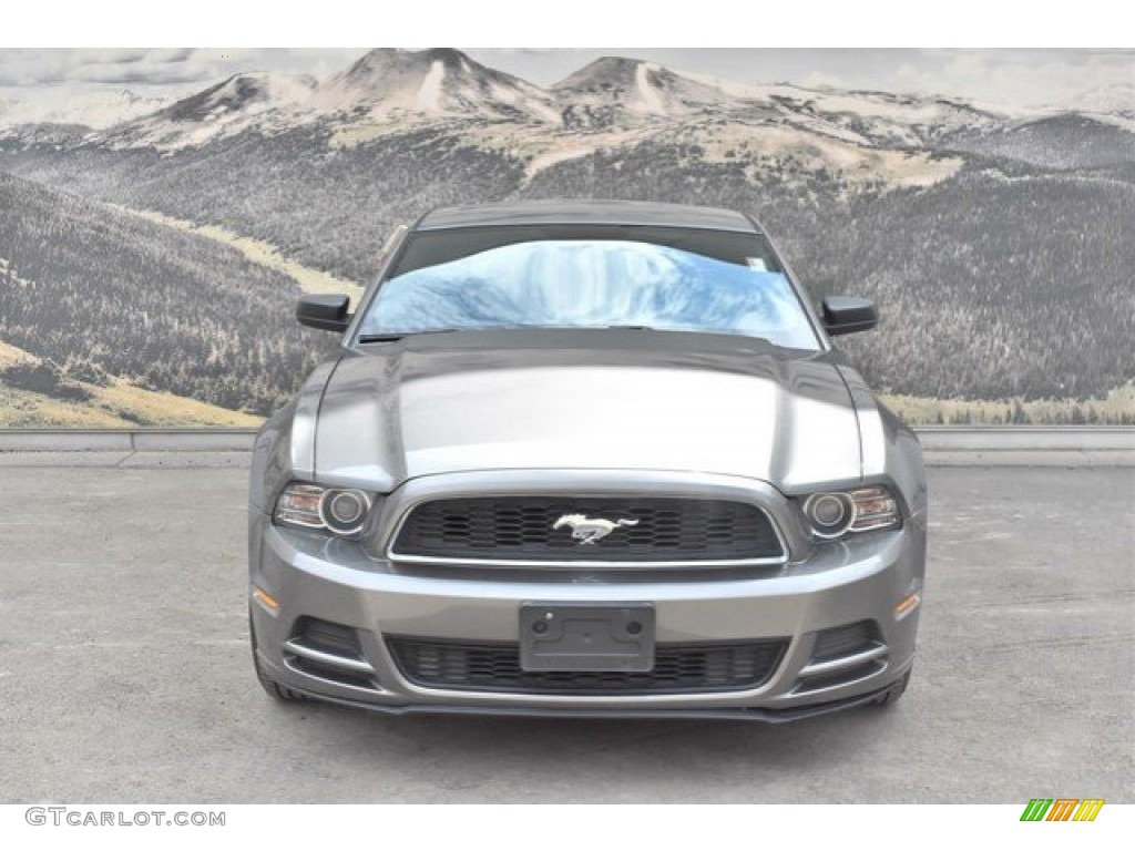 2014 Mustang V6 Premium Coupe - Sterling Gray / Charcoal Black photo #4