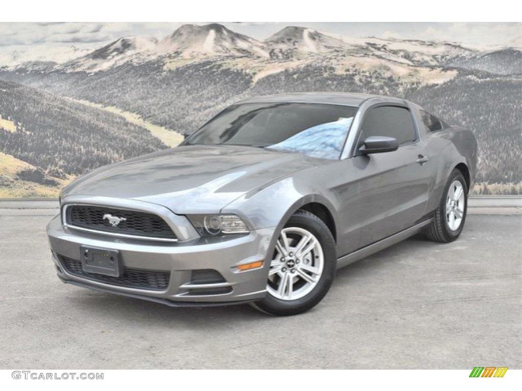2014 Mustang V6 Premium Coupe - Sterling Gray / Charcoal Black photo #5