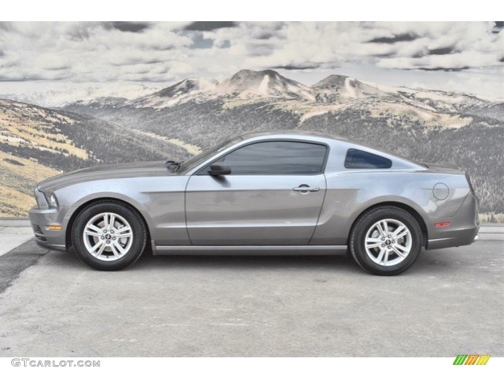 2014 Mustang V6 Premium Coupe - Sterling Gray / Charcoal Black photo #6