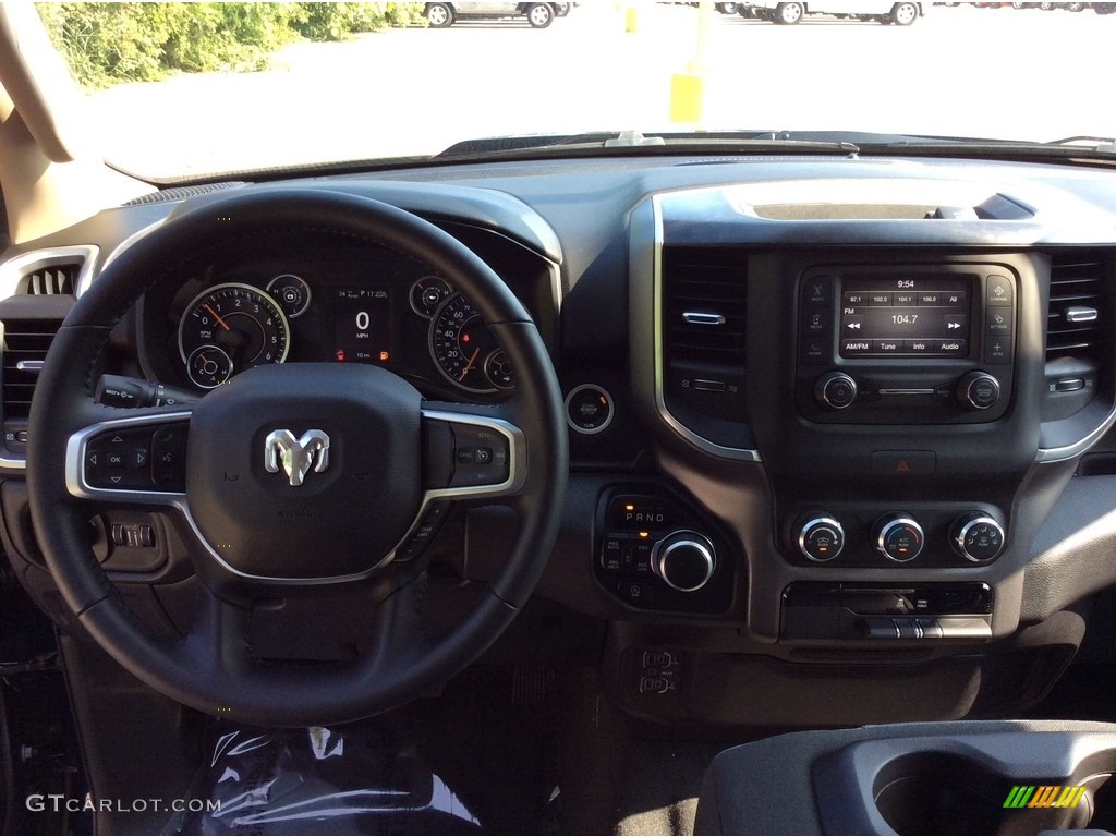 2019 1500 Big Horn Quad Cab 4x4 - Patriot Blue Pearl / Black/Diesel Gray photo #2