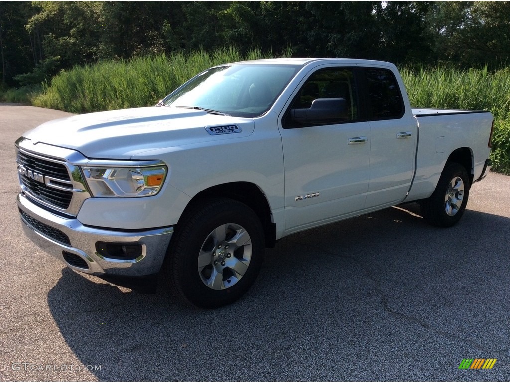 2019 1500 Big Horn Quad Cab 4x4 - Bright White / Black/Diesel Gray photo #5