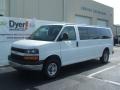 2009 Summit White Chevrolet Express 3500 Extended Passenger Van  photo #1