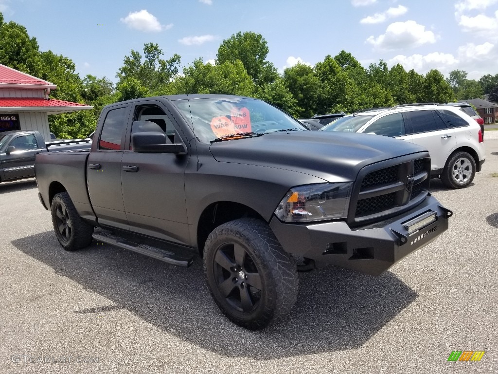 2012 Ram 1500 ST Quad Cab 4x4 - Black / Dark Slate Gray/Medium Graystone photo #1