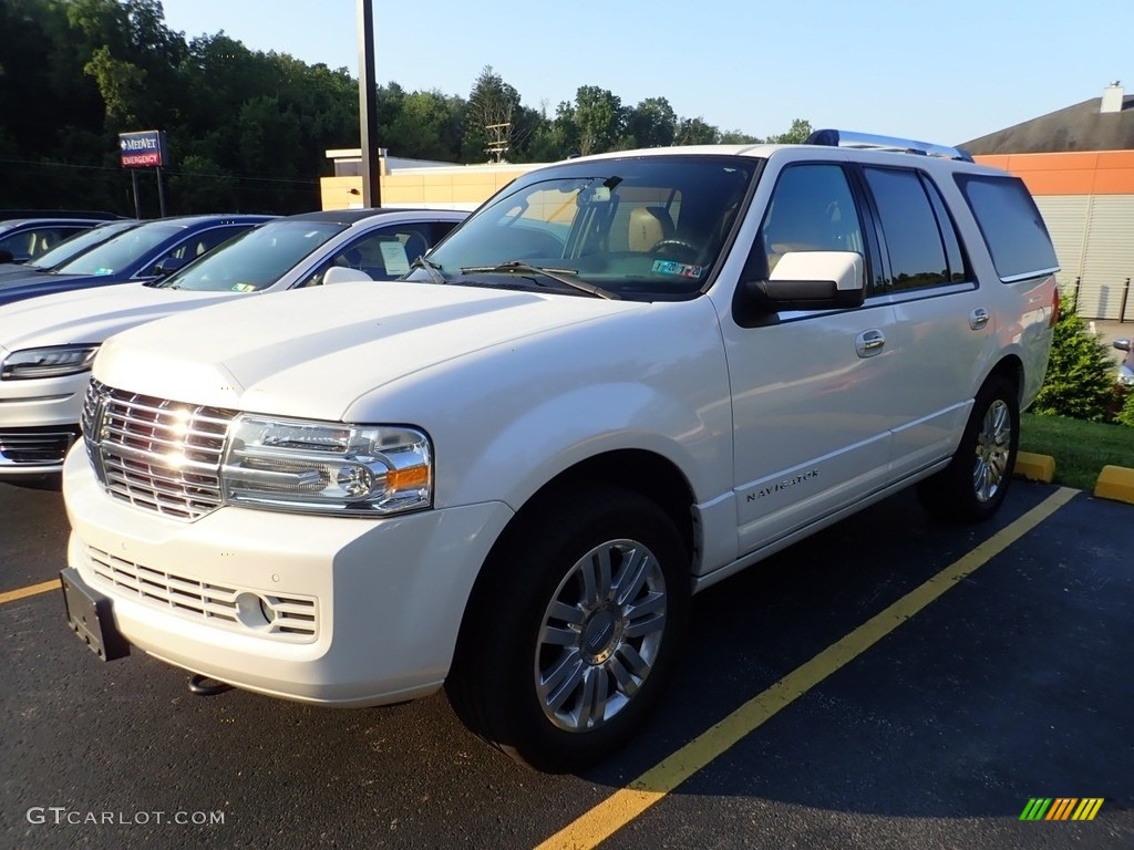 2012 Navigator 4x4 - White Platinum Metallic Tri-Coat / Canyon/Black photo #1