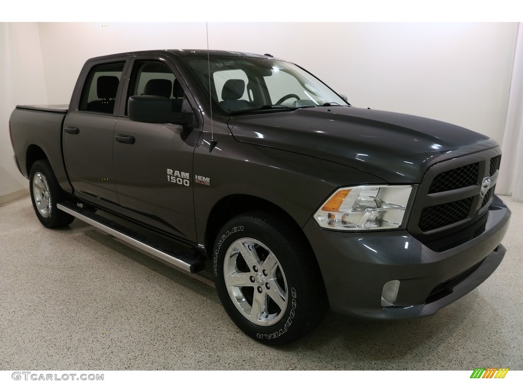 2017 1500 Express Crew Cab 4x4 - Granite Crystal Metallic / Black/Diesel Gray photo #1