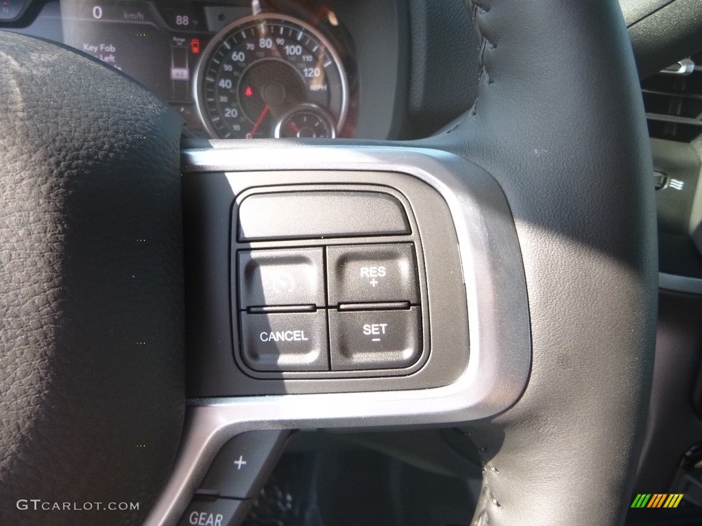 2019 Ram 2500 Bighorn Crew Cab 4x4 Black Steering Wheel Photo #134463788