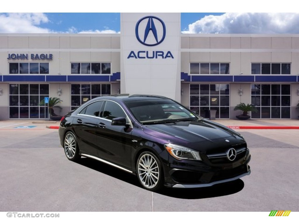 2014 CLA 45 AMG - Northern Lights Violet Metallic / AMG Brown photo #1