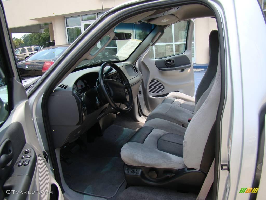 2002 F150 SVT Lightning - Silver Metallic / SVT Medium Graphite photo #9