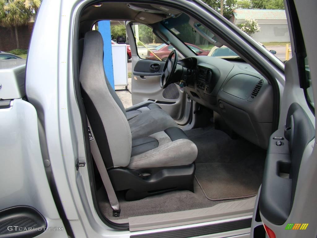 2002 F150 SVT Lightning - Silver Metallic / SVT Medium Graphite photo #11