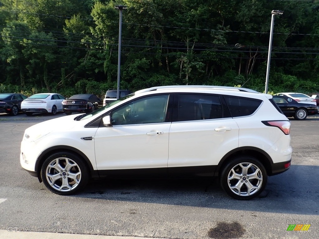 2017 Escape Titanium 4WD - White Platinum / Charcoal Black photo #6