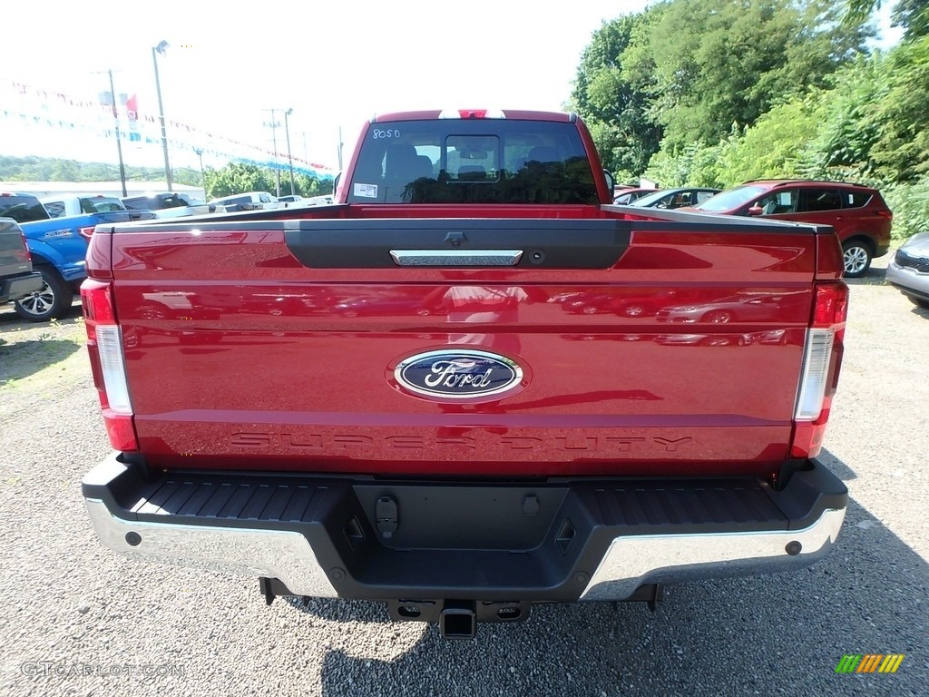 2019 F350 Super Duty Lariat SuperCab 4x4 - Ruby Red / Camel photo #3
