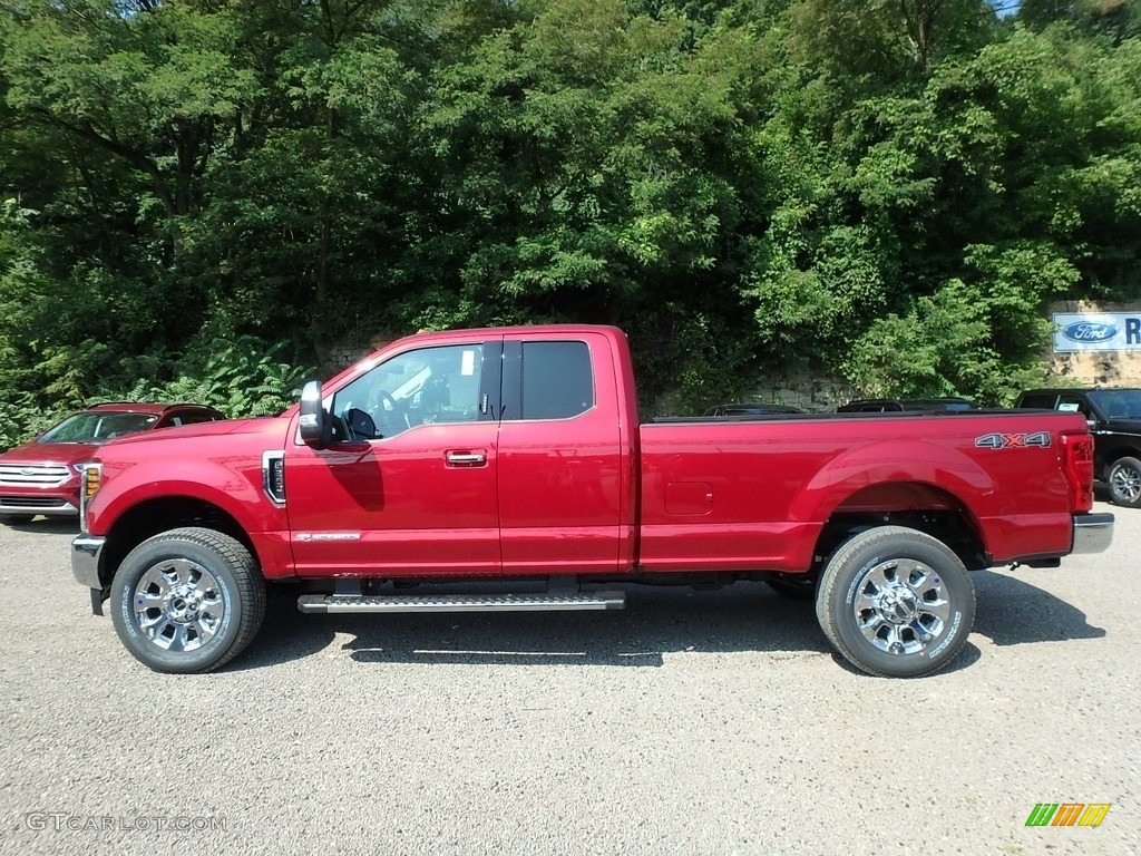 Ruby Red 2019 Ford F350 Super Duty Lariat SuperCab 4x4 Exterior Photo #134471078