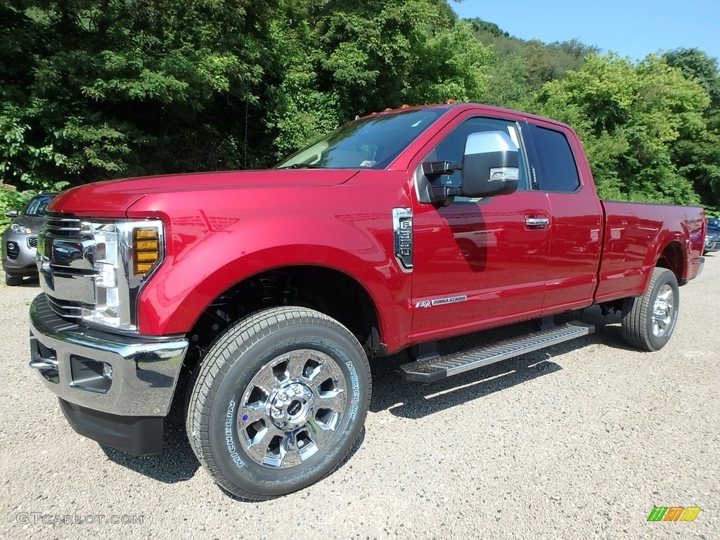 Ruby Red 2019 Ford F350 Super Duty Lariat SuperCab 4x4 Exterior Photo #134471117
