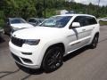 2019 Bright White Jeep Grand Cherokee Overland 4x4  photo #8