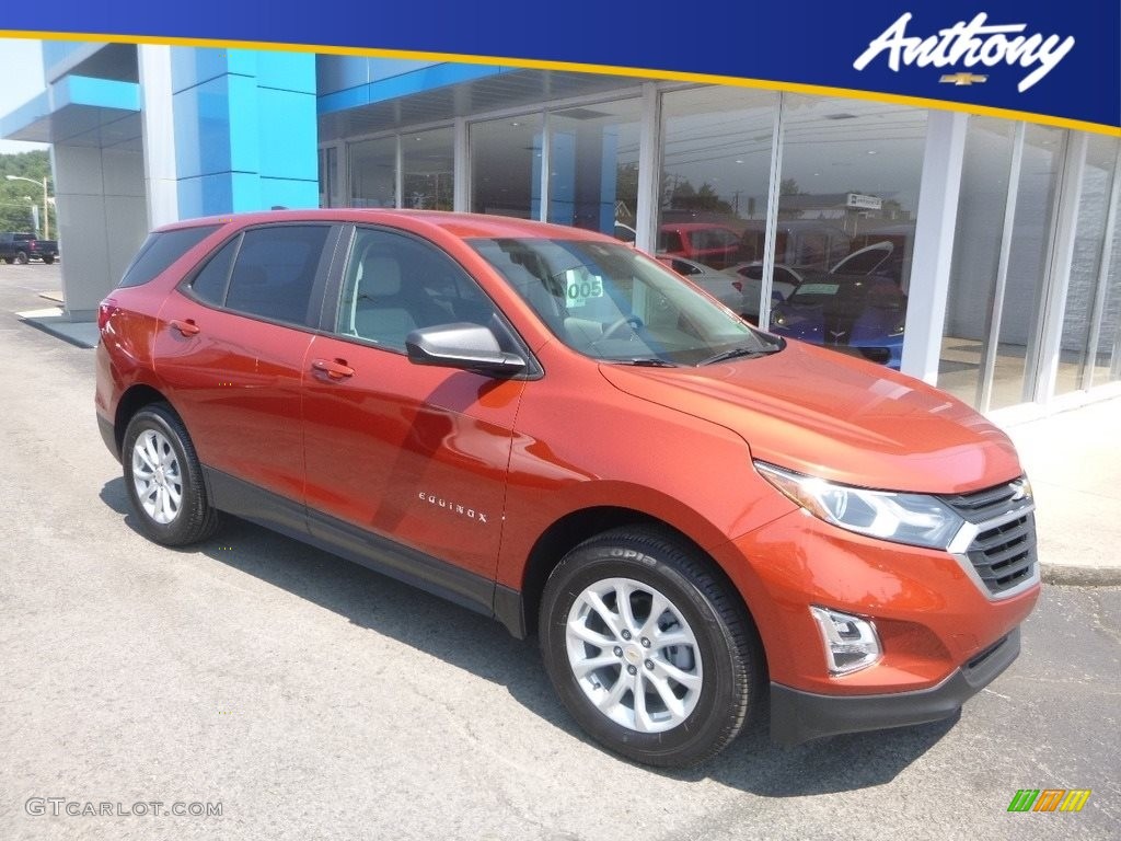 2020 Equinox LS AWD - Cayenne Orange Metallic / Jet Black photo #1