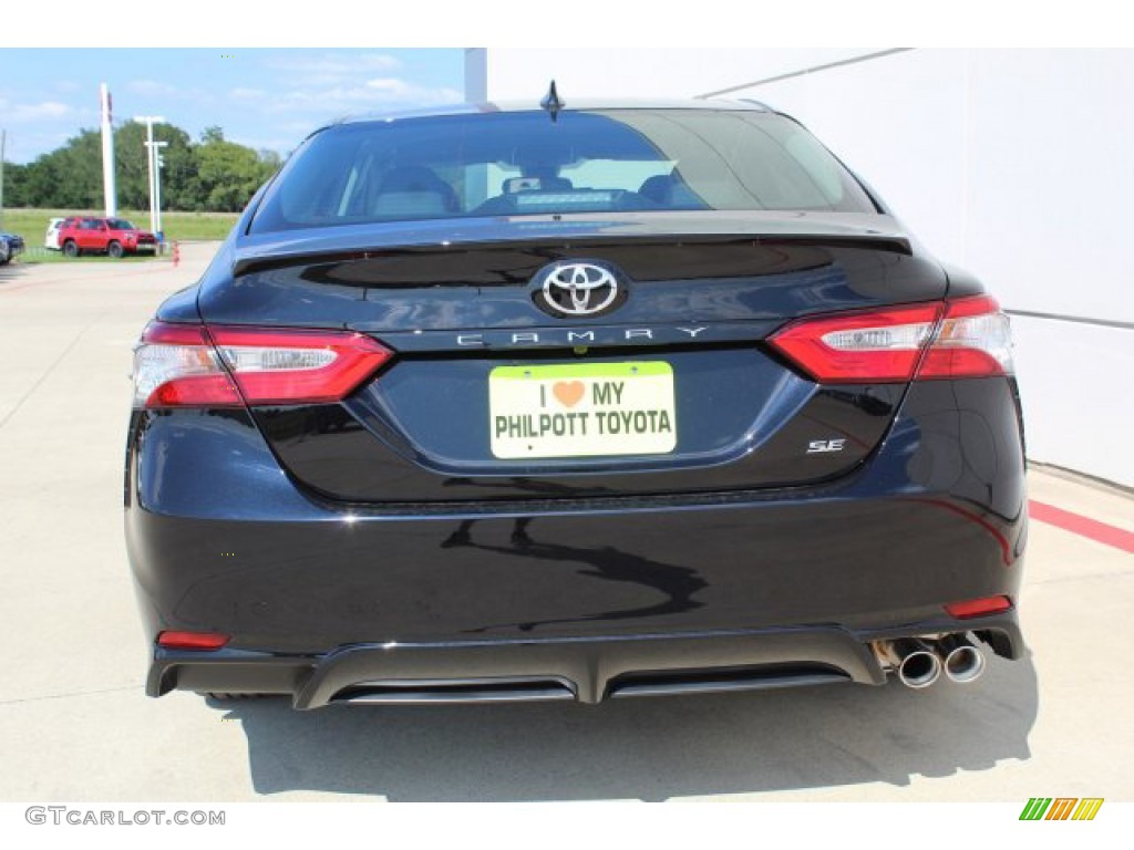 2019 Camry SE - Midnight Black Metallic / Black photo #6