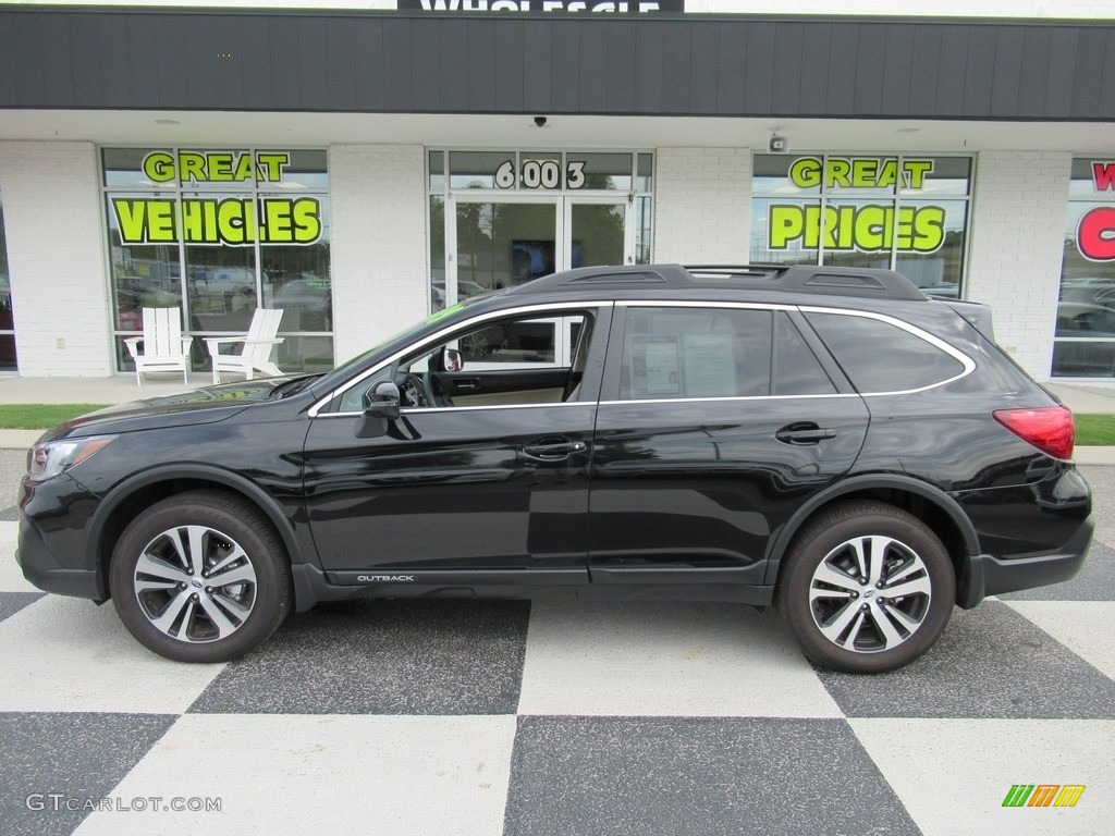 2019 Outback 2.5i Limited - Crystal Black Silica / Warm Ivory photo #1