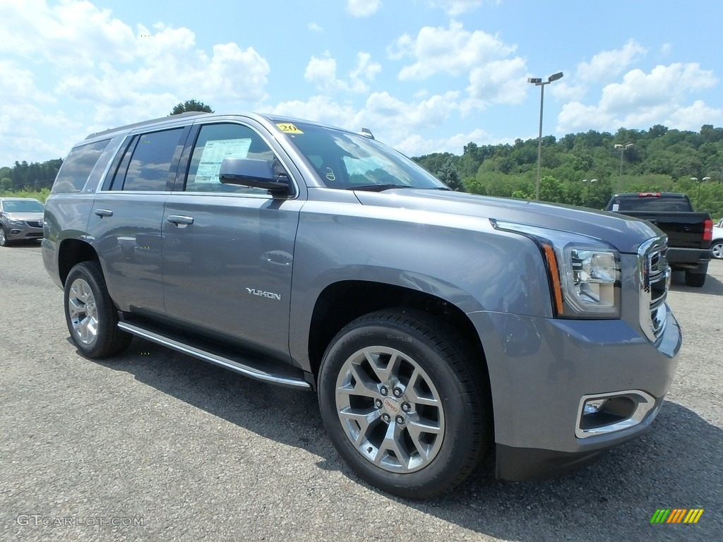 Satin Steel Metallic 2020 GMC Yukon SLT 4WD Exterior Photo #134475275