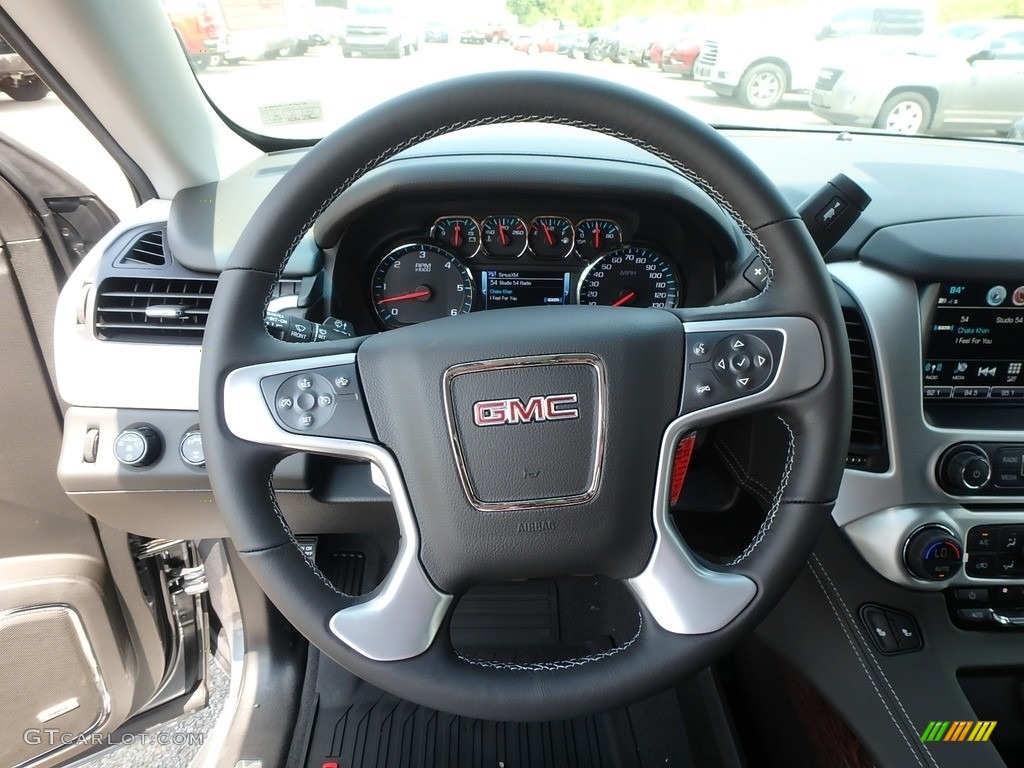 2020 GMC Yukon SLT 4WD Jet Black Steering Wheel Photo #134475569