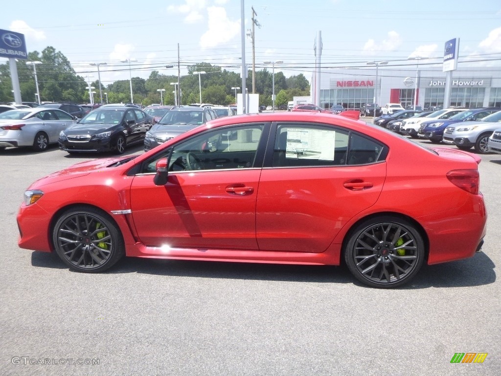 Pure Red 2019 Subaru WRX STI Limited Exterior Photo #134476592