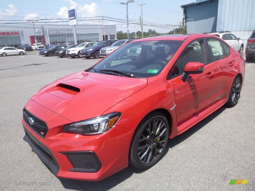 Pure Red 2019 Subaru WRX STI Limited Exterior Photo #134476610