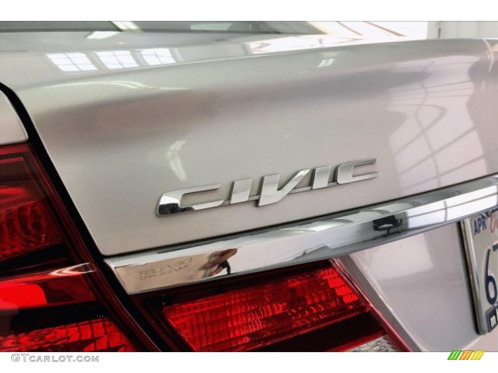 2013 Civic EX-L Sedan - Alabaster Silver Metallic / Black photo #7