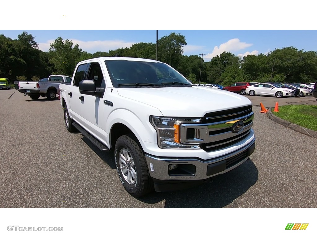 2019 F150 XLT SuperCrew 4x4 - Oxford White / Earth Gray photo #1
