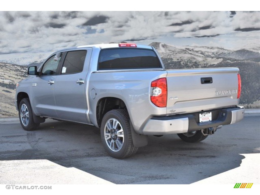 2019 Tundra Platinum CrewMax 4x4 - Silver Sky Metallic / Black photo #3