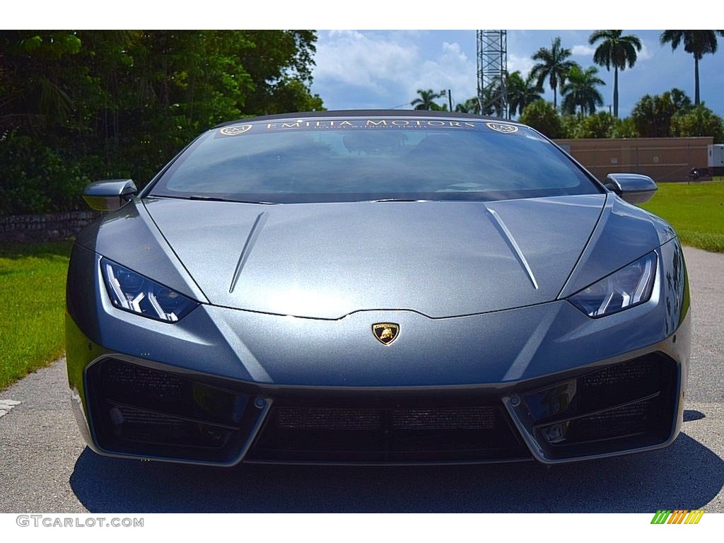2018 Huracan LP580-2 Spyder - Grigio Lynx Metallic / Nero Ade photo #2