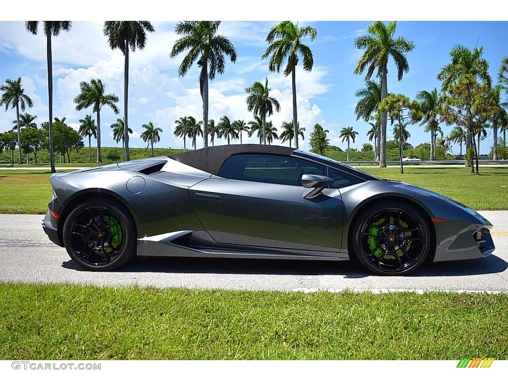 2018 Huracan LP580-2 Spyder - Grigio Lynx Metallic / Nero Ade photo #3