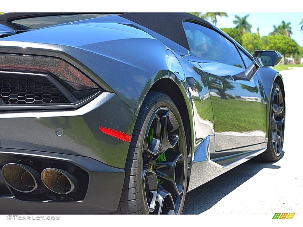 2018 Huracan LP580-2 Spyder - Grigio Lynx Metallic / Nero Ade photo #8