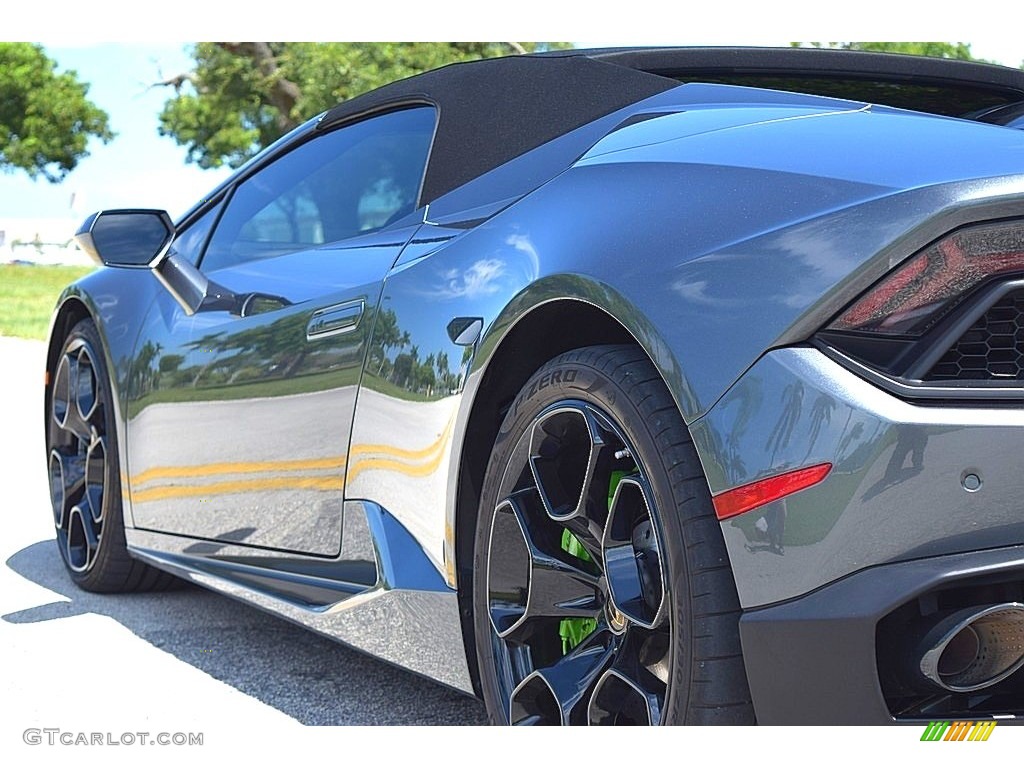 2018 Huracan LP580-2 Spyder - Grigio Lynx Metallic / Nero Ade photo #11