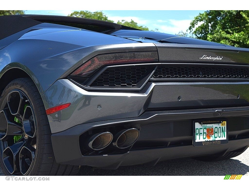 2018 Huracan LP580-2 Spyder - Grigio Lynx Metallic / Nero Ade photo #12
