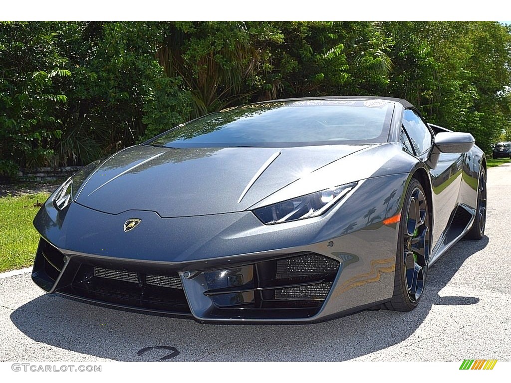 2018 Huracan LP580-2 Spyder - Grigio Lynx Metallic / Nero Ade photo #15